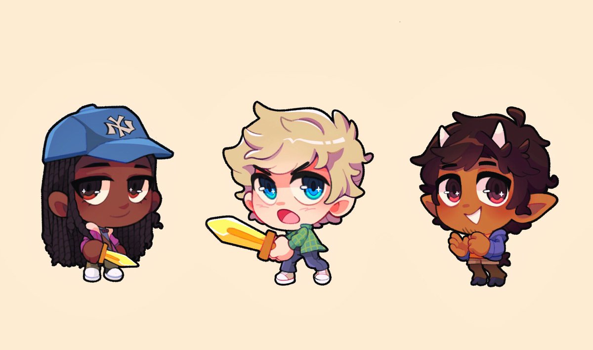Back to my roots, Percy Jackson chibis ! ✨, image size:1200x708