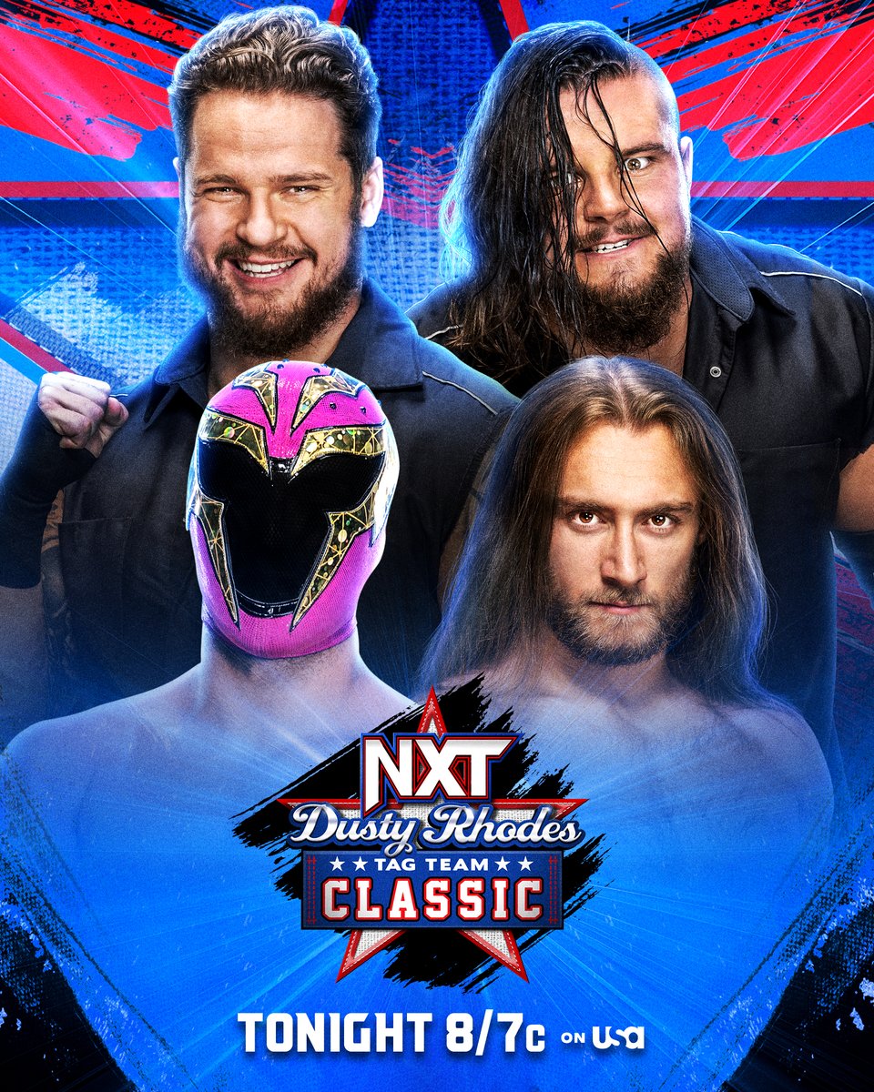 TONIGHT on #WWENXT The Dusty Rhodes Tag Team Classic gets started when @HankWalker_WWE & @TankLedgerWWE square off against the team of @Axiom_WWE & @WWEFrazer! 📺 8/7c on @USANetwork