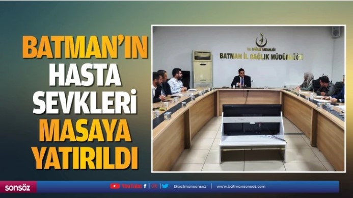 Batman’ın hasta sevkleri masaya yatırıldı Ayrıntılar: batmansonsoz.net/haber/batman-i… @batmanilsaglik