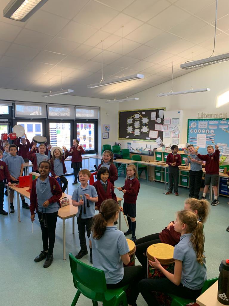 whitchurchprm's tweet image. Year 5 enjoying a samba session on their Immersion Day. #WPSY5 #wpsexpressivearts
