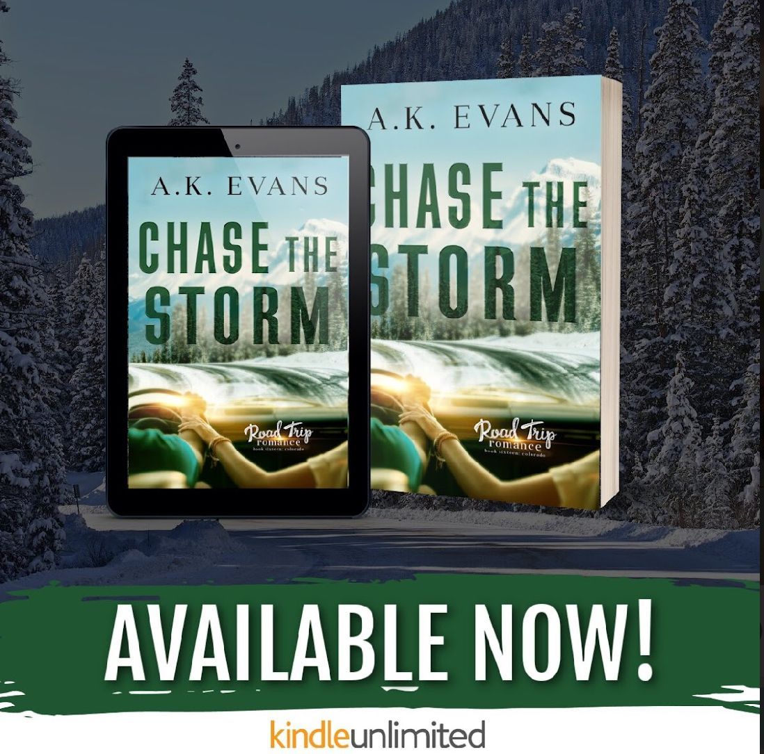 #NEW #KU “Once again, AK Evans enchants us with yet another emotionally charged and heartwarming story in the road trip series.” Chase the Storm by @authorakevans #RoadTripRomance buff.ly/44AG8YJ