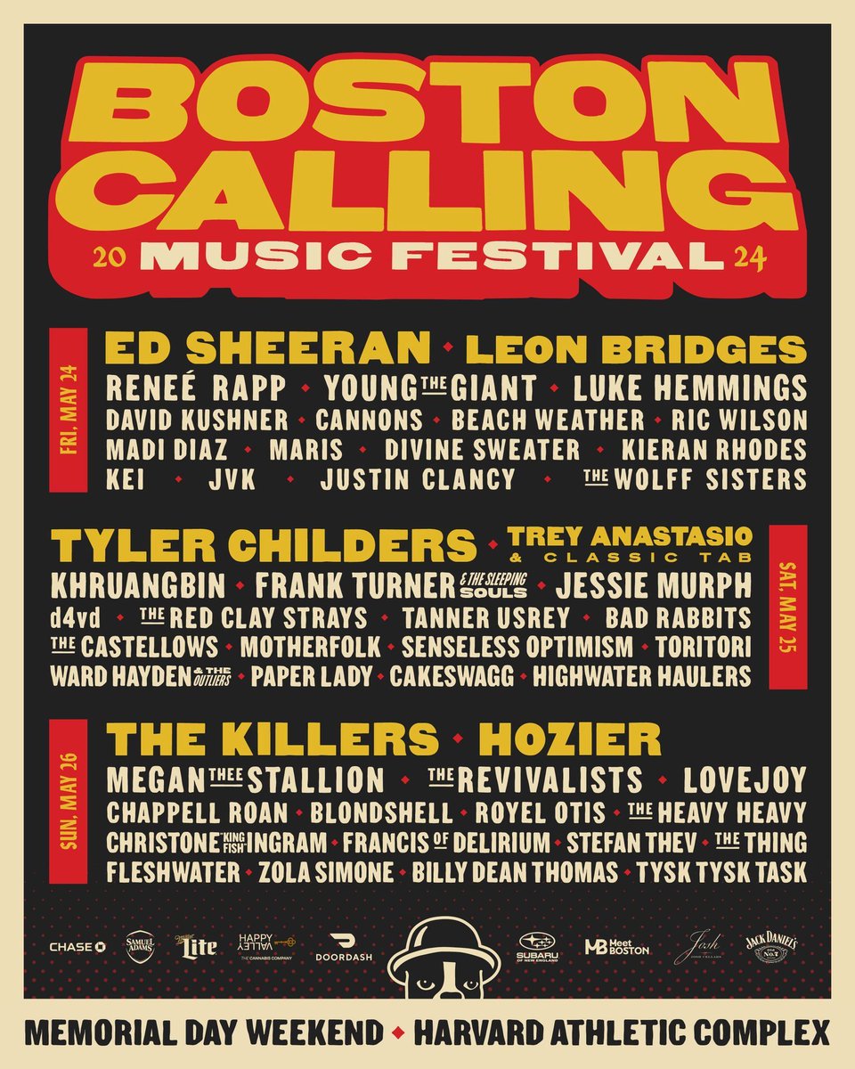 MusicFestivalWizard (@festivalwizards) on Twitter photo Another huge lineup drop for you! Leon Bridges, Tyler Childers, The Killers, and many more to play <a href="/bostoncalling/">Boston Calling</a> Check out the details here buff.ly/41U5rVC Another huge lineup drop for you! Leon Bridges, Tyler Childers, The Killers, and many more to play <a href="/bostoncalling/">Boston Calling</a> Check out the details here buff.ly/41U5rVC