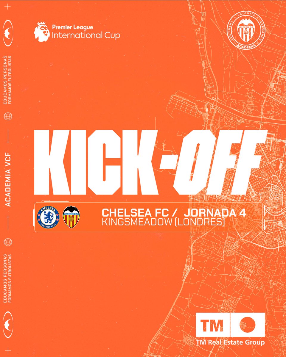Academia_VCF's tweet photo. 🔛 KICK OFF
@ChelseaFC U21 🆚 #VCFMestalla
📲 Síguelo en nuestras RRSS
🏟️ Kingsmeadow (Londres)
📝 Jornada 4 #PLInternationalCup
https://t.co/IkkdUB3OkS
#ANDVCF 🦇 https://t.co/iy7D0T8tEA