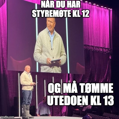 kjartan's tweet photo. Nicolai Tangen fra Oljefondet med sitt big boot moment! https://t.co/UVUGUi58SX