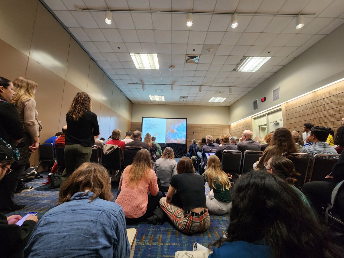 The oversubscription rate of people to chairs in the STScI Town Hall is similar to that of JWST proposals. #AAS243