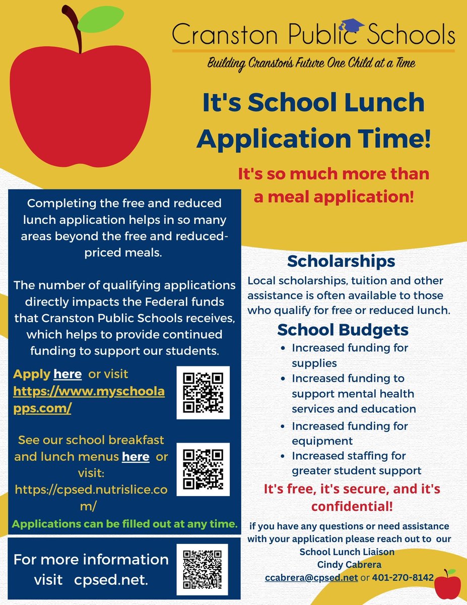 Cranston School Dept tweet media