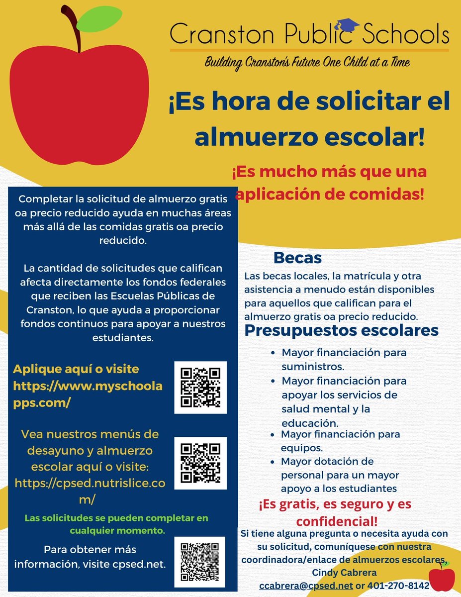 Cranston School Dept tweet media