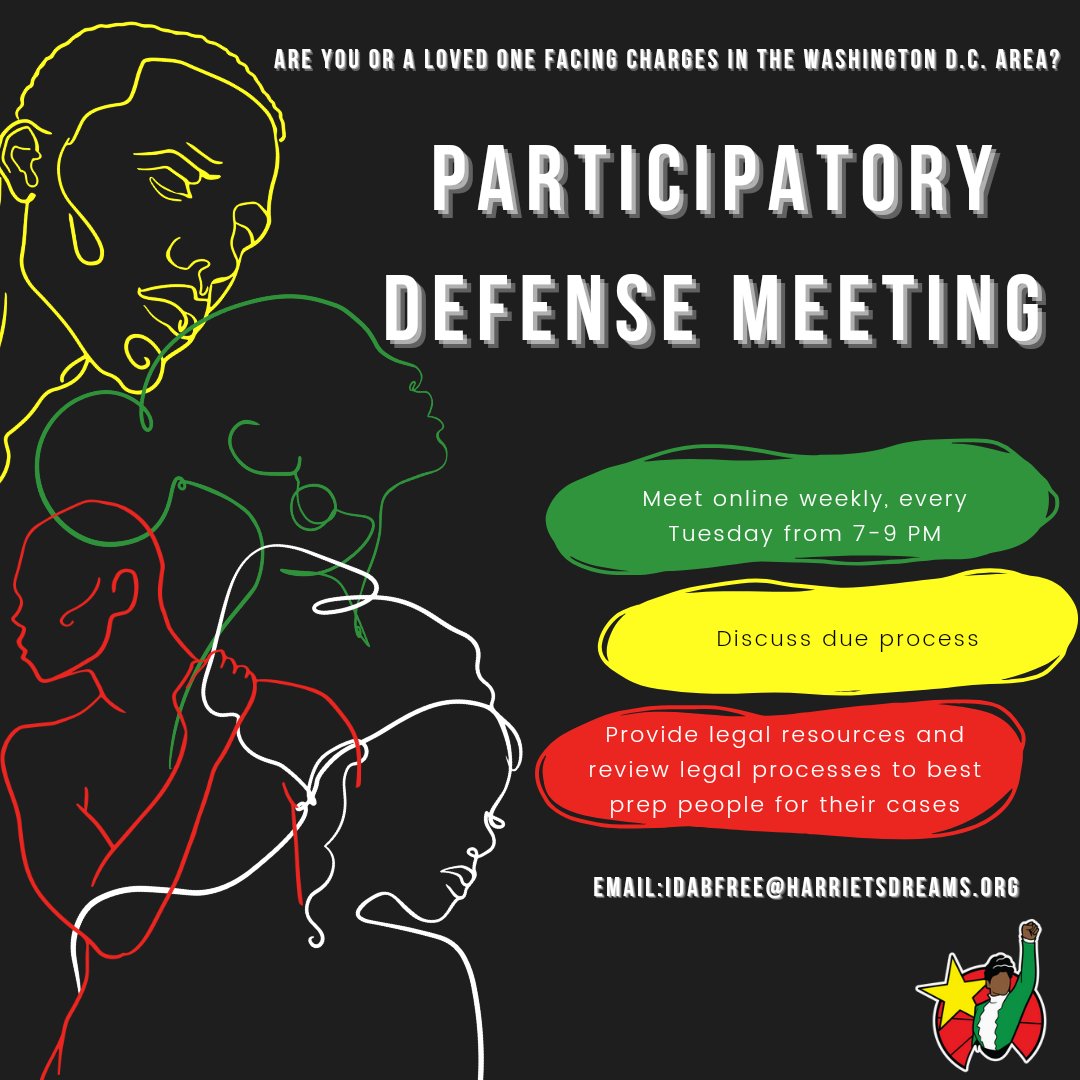 ✊🏾 #ParticipatoryDefense empowers communities in the fight for justice &amp; reform against mass incarceration. Let's amplify voices, demand transparency, &amp; stand together for a fair criminal legal system. Join the movement tonight at 7 with HWD!✨ email: Idabfree@harrietsdreams.org