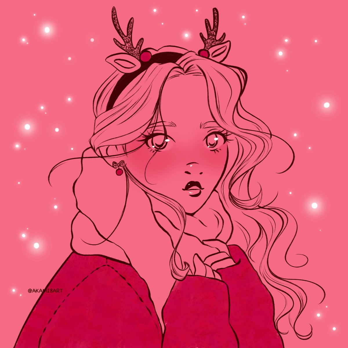 akamiart's tweet photo. Ya no es navidad, pero sigue haciendo frio ejej ❤️ #art #drawing #digitalart #illustration #winter https://t.co/KlxBOuQJ9o
