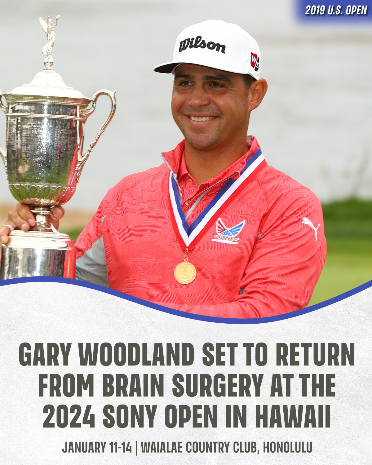 Wilson golf sales hat gary woodland