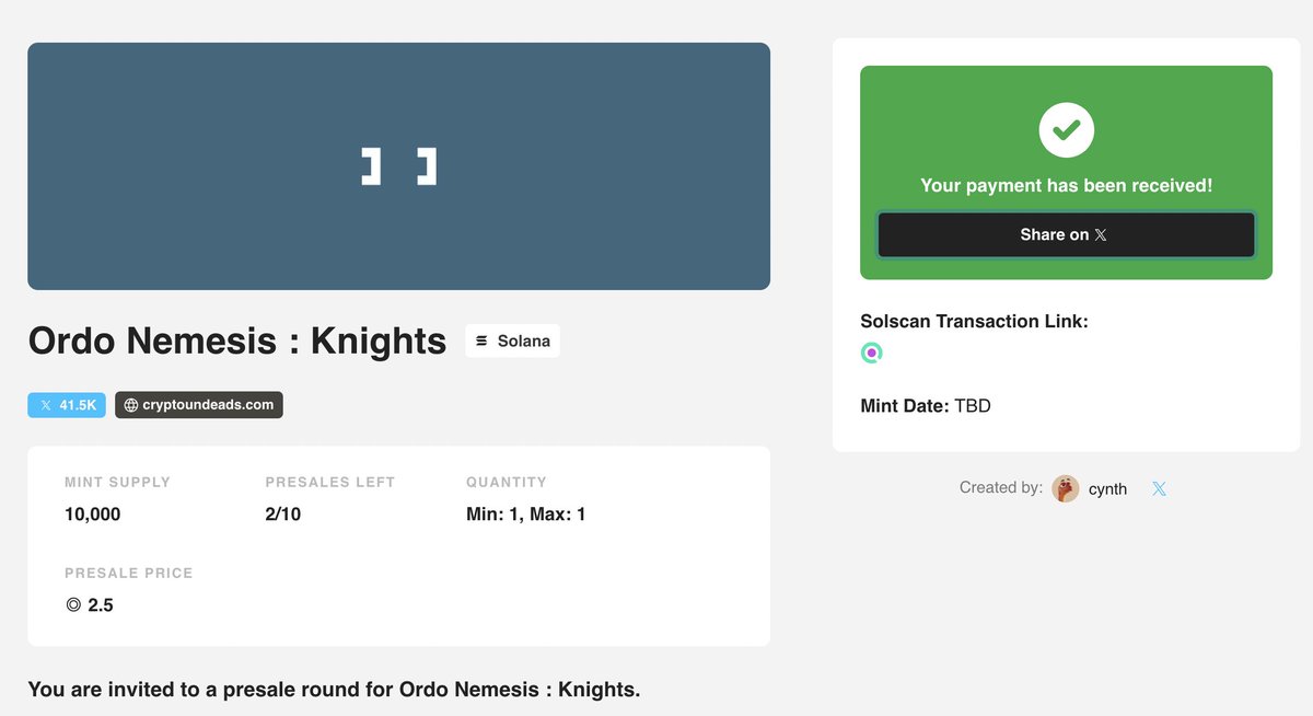 Another <a href="/OrdoNemesis/">Ordo Nemesis</a> W