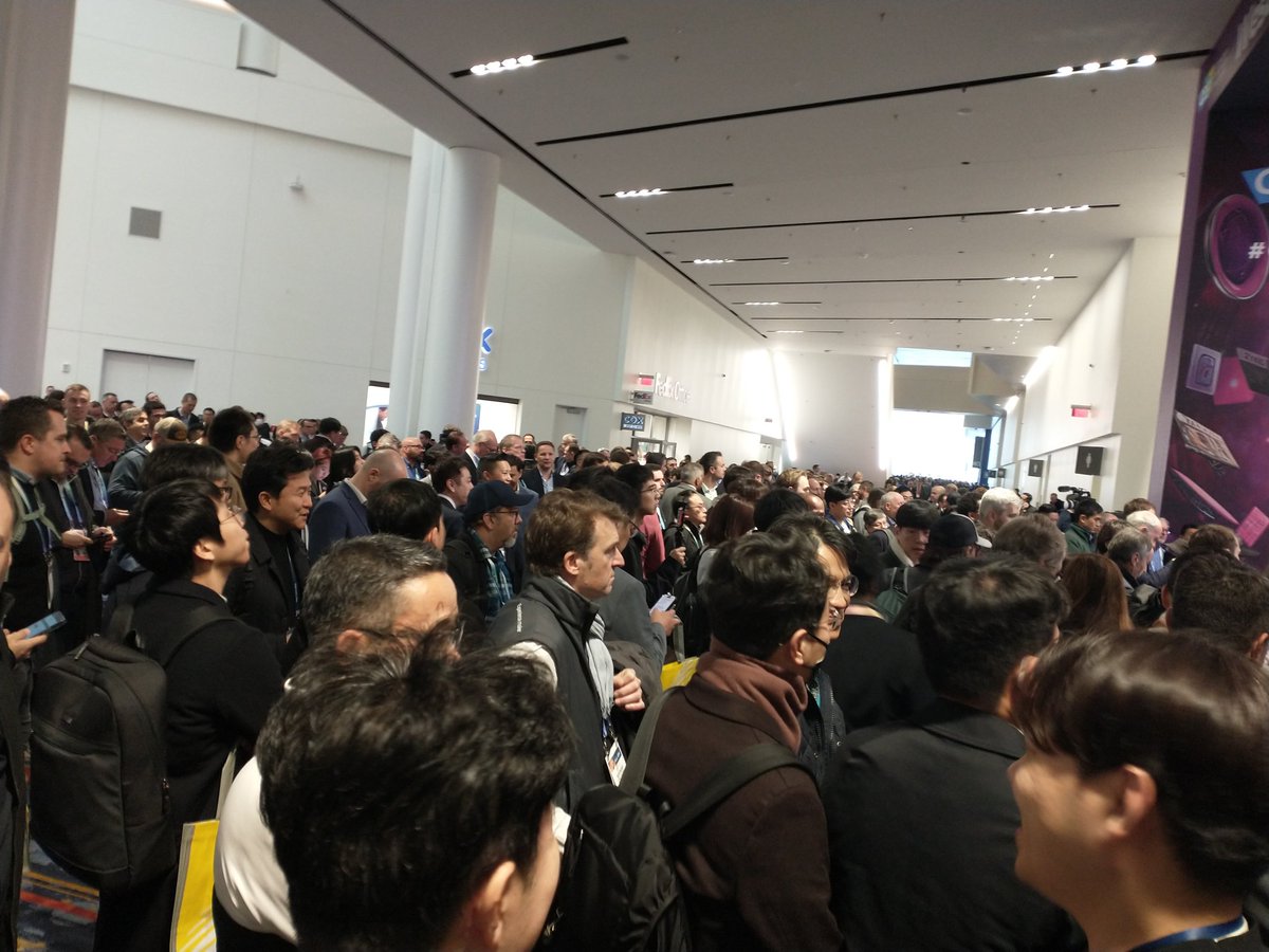 Tangible anticipation before the #CES2024 show floor opens