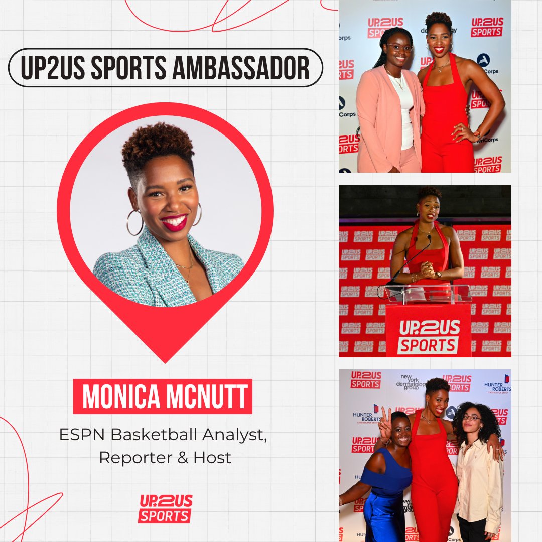 We’re so excited to announce our newest #Up2UsSportsAmbassador 🚨 @ESPN Basketball Analyst, Reporter & Host - Monica McNutt! Happy to have you join the Up2Us Sports team 👏

“I’m all about the power of sport for young people, but I do think lost in that conversation is how we…