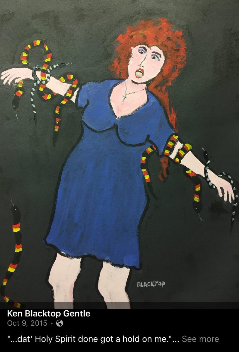 blacktopart's tweet image. “dat Holy Spirit done got a hold of me”. 

&quot;Caught in the divine dance, she handles serpents with a faith unshaken. The Holy Spirit&apos;s embrace guides her, turning fear into fearless testimony. 🐍🙏 #FaithUnleashed #SpiritualJourney&quot;