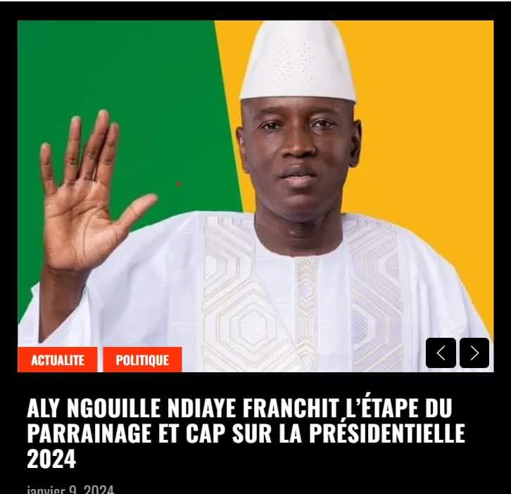 dakar24sn_com's tweet photo. Aly Ngouille Ndiaye franchit l’étape du parrainage et Cap sur la Présidentielle 2024...
https://t.co/7MkzlaIBr1 https://t.co/SCg5MvhhQj