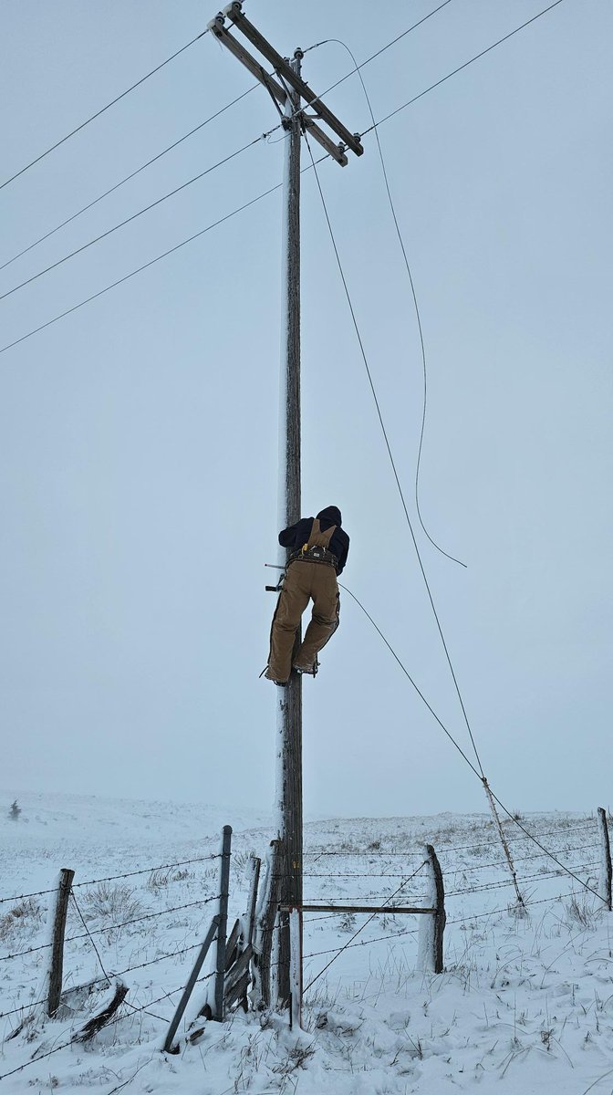 It's been a challenging 24hrs for Sunflower crews &amp; staff at our member co-ops. Crews faced whiteout conditions, large snow drifts &amp; were stranded when trucks got stuck. All substations are energized &amp; crews are focusing on repairing damaged line segments that were sectionalized.
