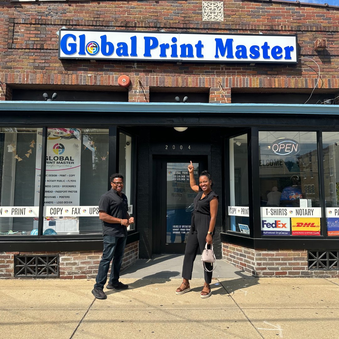 We're excited to shout out Global Print Master, a beneficiary of our Small Business Assistance Grant Program, funded by <a href="/SmallBizDC/">DSLBD</a> 

Hailing from Nigeria, Genius Ndukuba, is the owner of Global Print Master - the 'neighborhood print shop' in Northeast DC.
#WashingtonDC