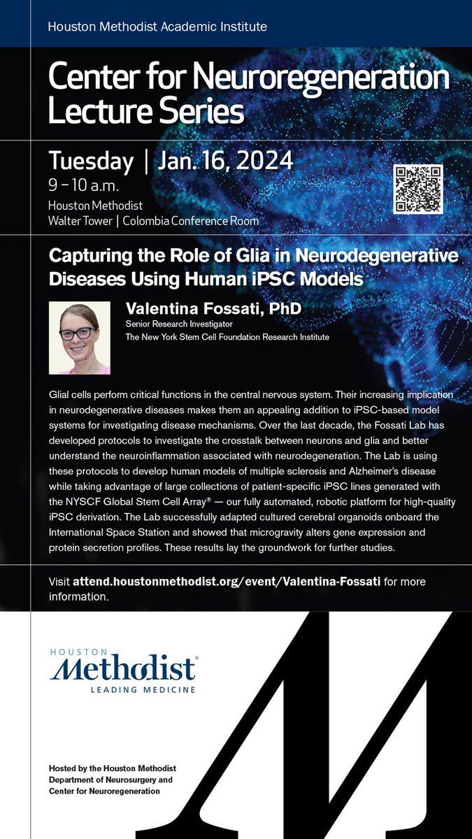 krencik_lab's tweet photo. Upcoming seminar https://t.co/bZuzhC83ML