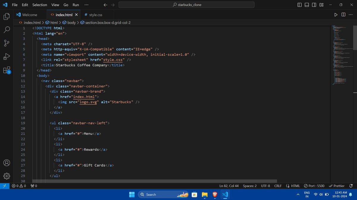 kul_Codes's tweet image. Just whipped up a web tribute to the coffee giant we all know and love! Checkout my Starbucks clone built with pure HTML and CSS.#StarbucksClone #WebDevMagic #HTMLCSS #100xDevs