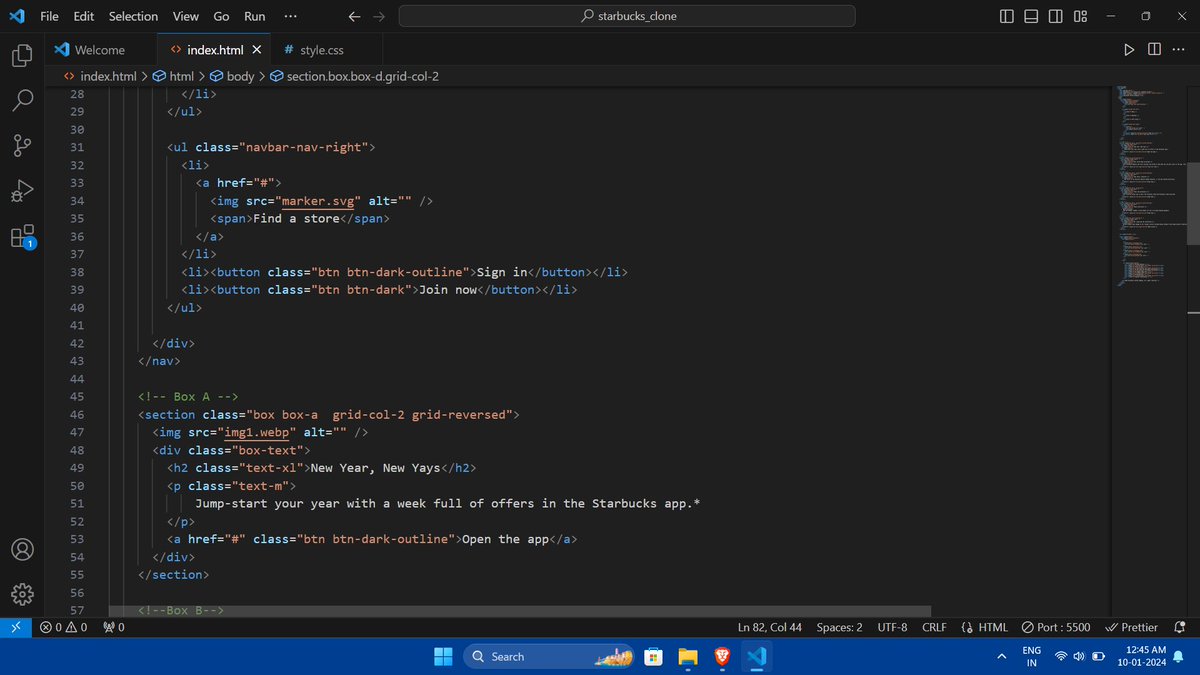 kul_Codes's tweet image. Just whipped up a web tribute to the coffee giant we all know and love! Checkout my Starbucks clone built with pure HTML and CSS.#StarbucksClone #WebDevMagic #HTMLCSS #100xDevs