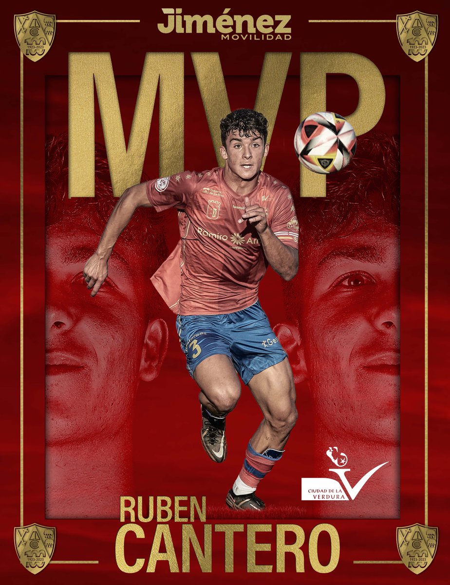 El 𝗠𝗩𝗣 𝗝𝗶𝗺𝗲𝗻𝗲𝘇 𝗠𝗼𝘃𝗶𝗹𝗶𝗱𝗮𝗱 del partido #𝗥𝗭𝗗𝗲𝗽𝗼𝗿𝘁𝗶𝘃𝗼𝗔𝗿𝗮𝗴𝗼́𝗻𝗖𝗮𝗹𝗮𝗵𝗼𝗿𝗿𝗮 elegido es la RUBÉN CANTERO

¡ Gracias, <a href="/RubenCantero_/">Ruben Cantero Clemente</a> ! 🏆

#centenariocdcalahorra
#ciudadrojilla