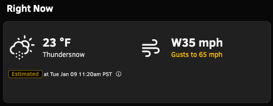 mitchTurpen's tweet photo. @ZachsORoutdoors https://t.co/NhQoNpQGjo is listing this as current conditions at Hoodoo - any idea what "Thundersnow" is? https://t.co/ilKKteFJW6
