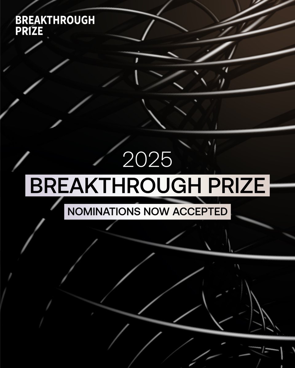 The life sciences, physics and mathematics are all seeing remarkable progress. If you think somebody at the forefront of that progress deserves a Breakthrough Prize, or a New Horizons or Maryam Mirzakhani Prize for early-career researchers, submit a nomination at…