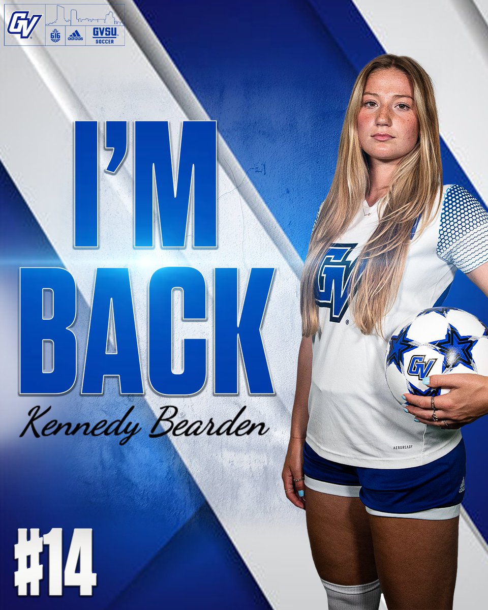 GVSUsoccer's tweet photo. SHE'S BACK 😤

#AnchorUp https://t.co/vlImpmc6HB