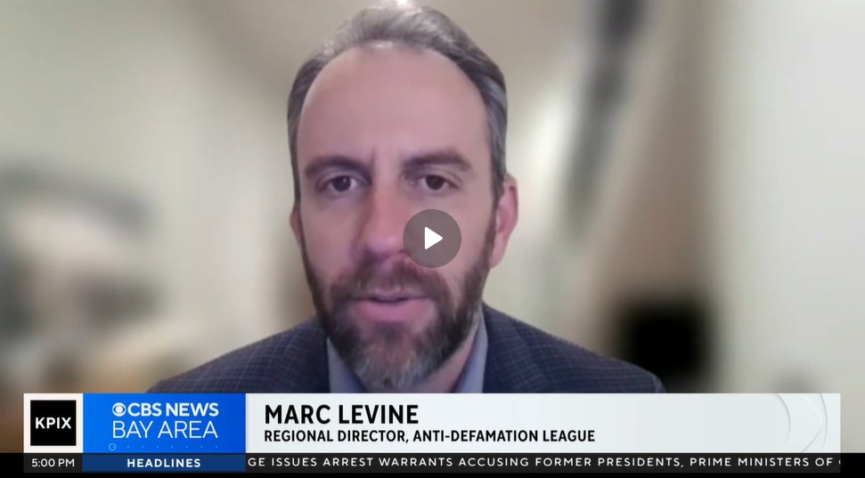 ADL Central Pacific Regional Director @MarcLevine discusses the hate crime investigation in El Cerrito after a woman carrying an Israeli flag was attacked during a weekend protest. Watch the full segment by @KPIXtv here: cbsnews.com/sanfrancisco/n…