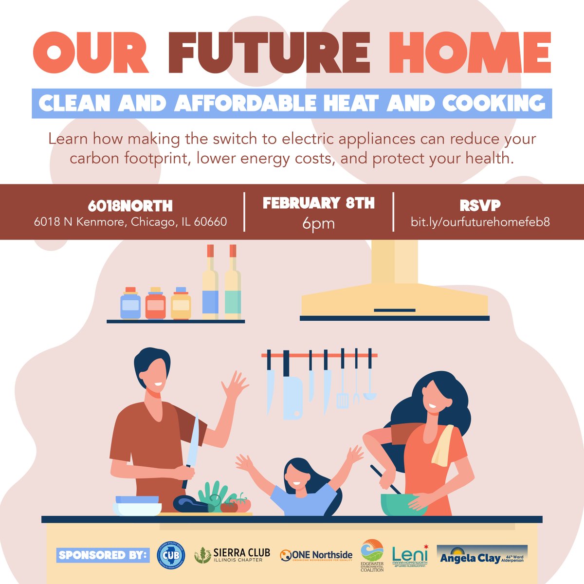 SierraClubIL's tweet image. Hey Chicagoans👋 Are you interested in learning more about #CleanHeat—the affordable, healthier, &amp;amp; cleaner way to heat your home &amp;amp; food? Join us, @cubillinois, @ONENorthside, @EdgewaterEnvCo, @the48thward, &amp;amp; @46thWardChi on Feb. 8th to learn more!🔥

RSVP: bit.ly/ourfuturehomef…