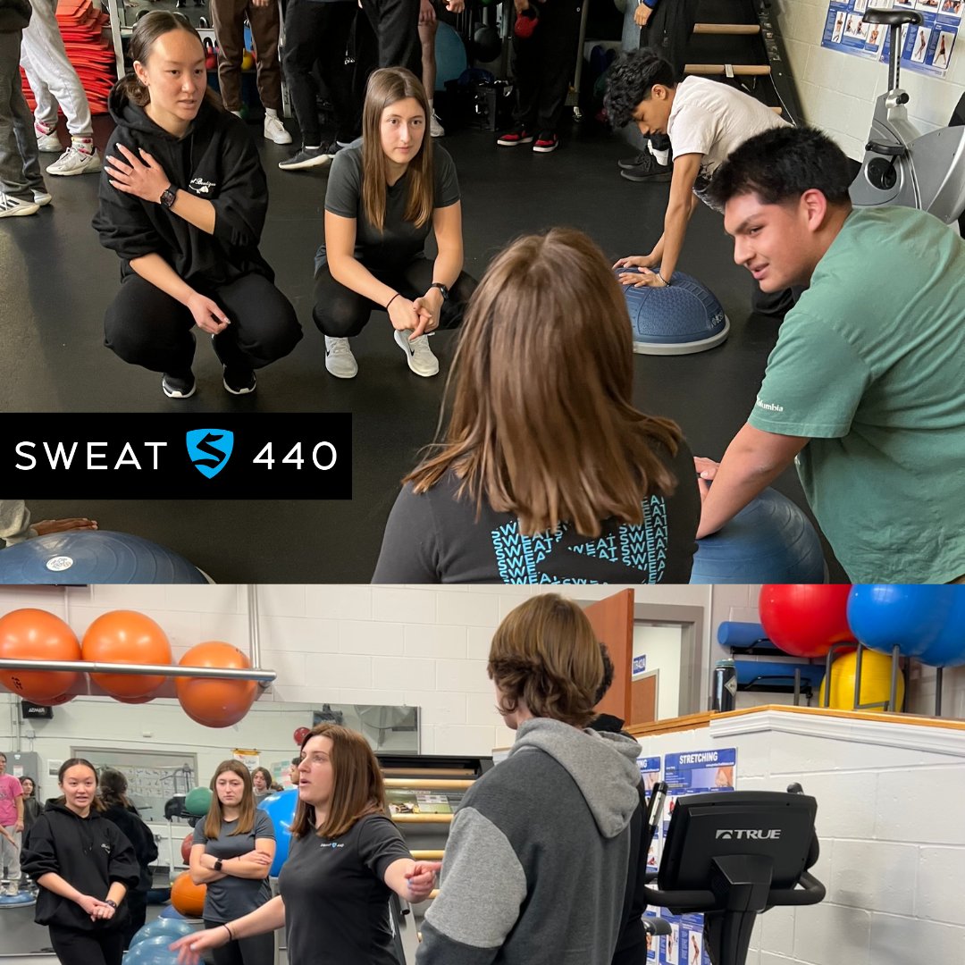 Thank you to Sweat 440 for visiting Health &amp; Fitness class and putting us through a circuit! Sweat 440 classes consist of 4 10-minute circuits of high-intensity interval training &amp; classes start every 10 minutes! We may have some future Sweat 440 coaches in the making! #ocvts