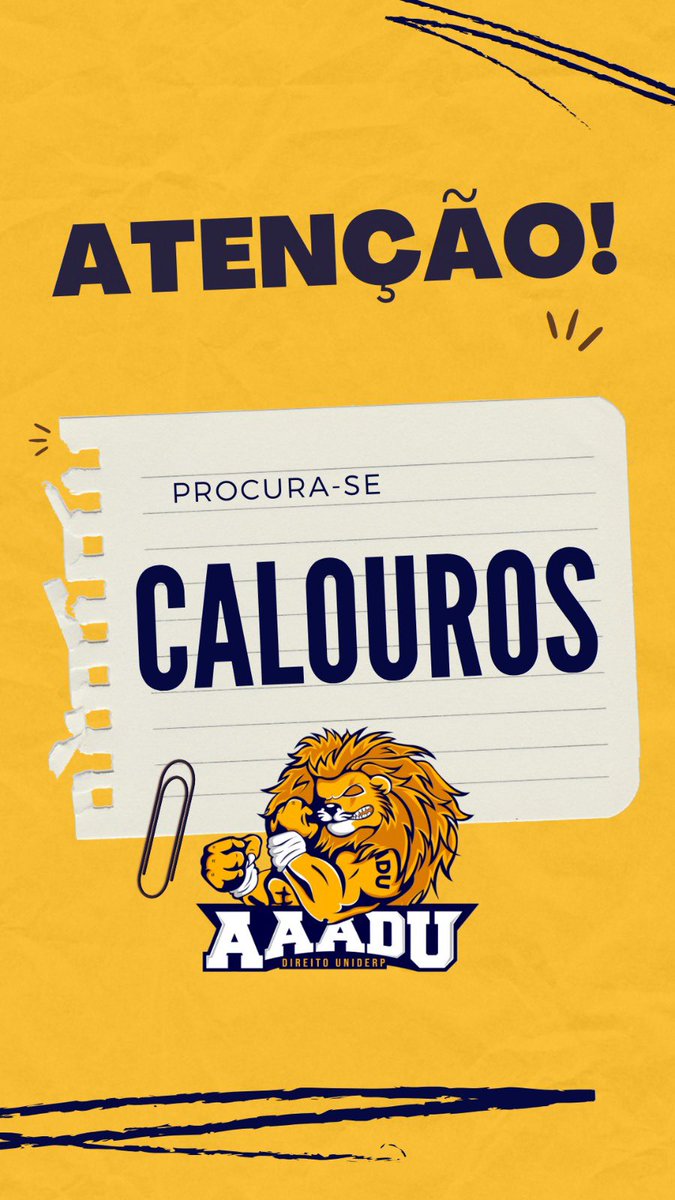 Sejam muito bem vindos, o leão está muito feliz em recebe-los🦁

💙SE VOCÊ É NOSSO CALOURO, ENTRE EM CONTATO NA DM

💛SE CONHECE UM CALOURO, MARQUE AQUI NOS COMENTÁRIOS