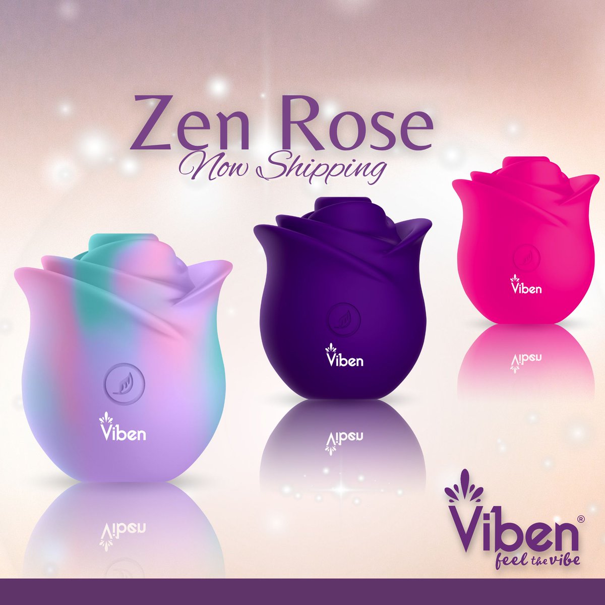 Viben's Zen Rose is now shipping! Get yours today! #viben #vibentoys #zen # rose #zenrose #nowshipping
