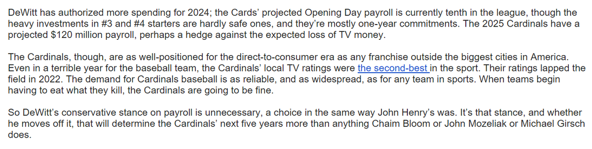 From Sheehan's most recent newsletter #stlcards
