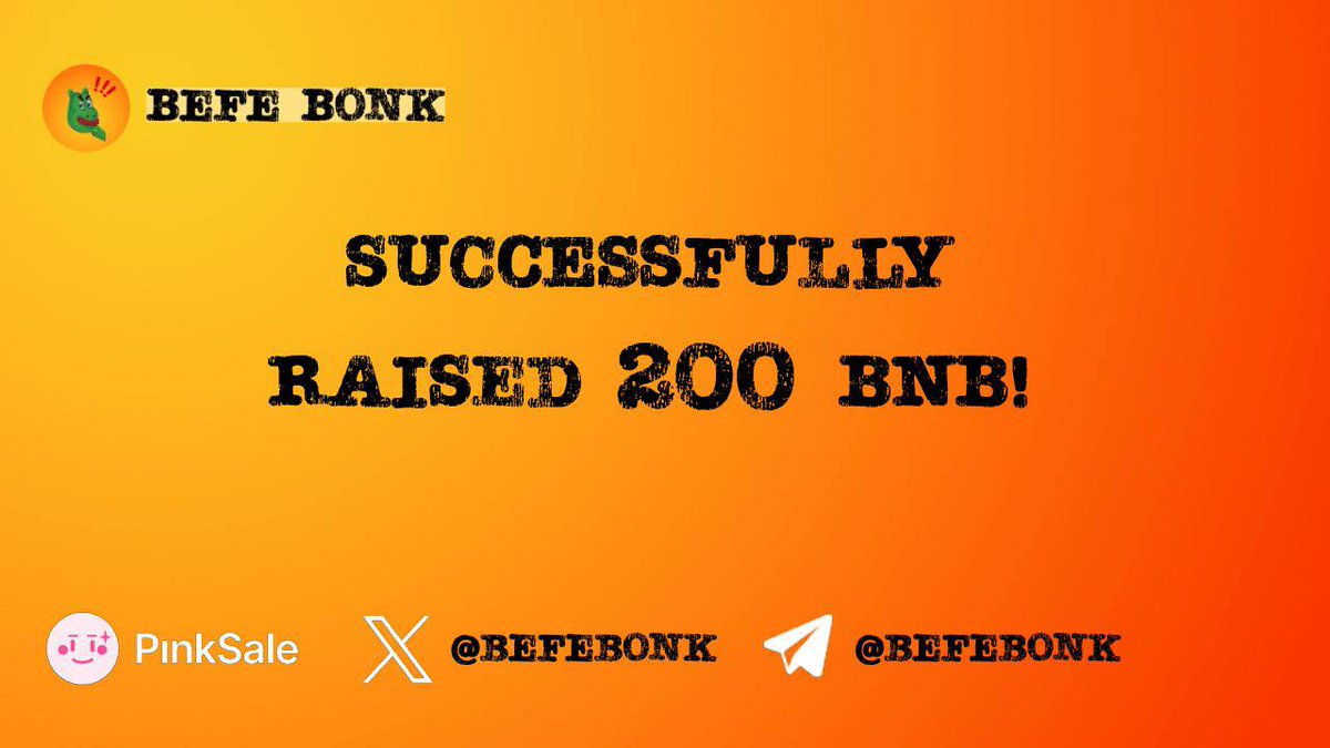 ⚡️200 BNB milestone reached ⚡️

Our fairlaunch on Pinksale still have more than a day. And we are happy to announce: we have reached the first 200 BNB with around 260+ contributors.🔥

pinksale.finance/launchpad/0x13…