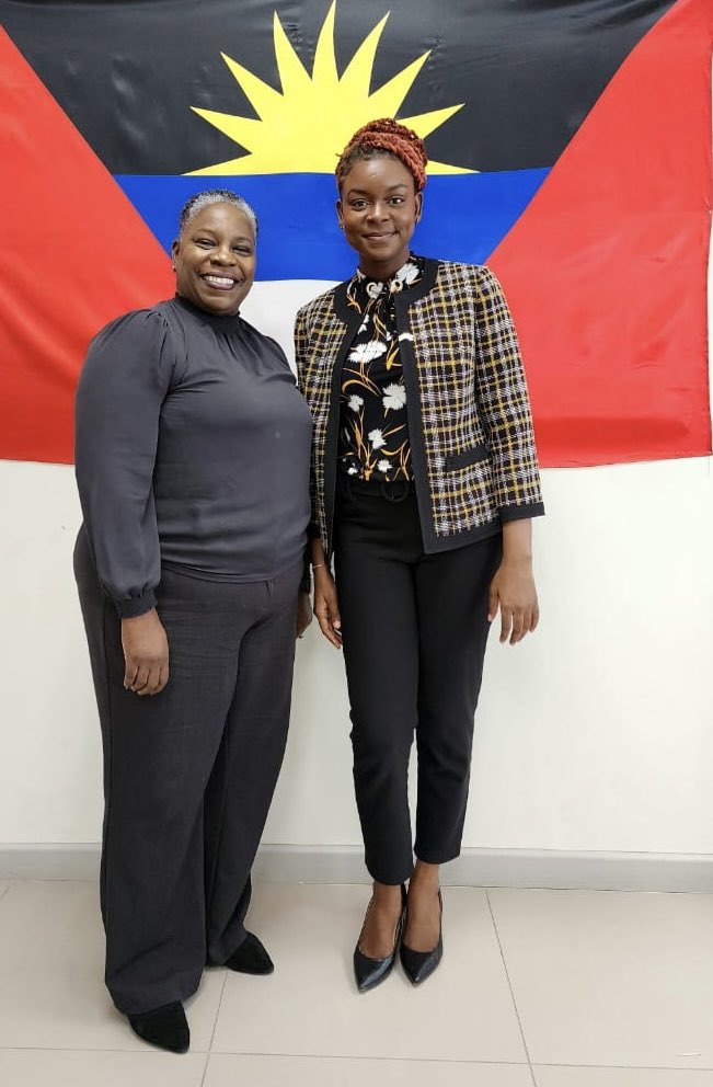 Time is passing too fast😭😭the conversation with the Minister of Social Transformation was truly eye opening and I’m learning soooo much!! I hope we meet again <a href="/SamMarshallMP/">Samantha Marshall</a> <a href="/UKinCaribbean/">UKinCaribbean 🇬🇧</a>