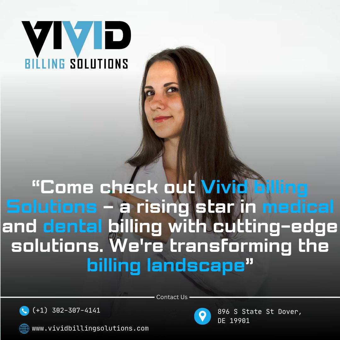 Vividbilling's tweet photo. Supercharge your medical practice with Vivid Billing Solutions – the fastest-growing choice nationwide
Join the revolution
https://t.co/48n6dU4Wfn
#MedBillingPro #DentalBillingExperts #HealthcareBillingSolutions #PrecisionBilling  #HealthcareFinancialEdge #DentalBillingSimplified https://t.co/Of8eIvcupf