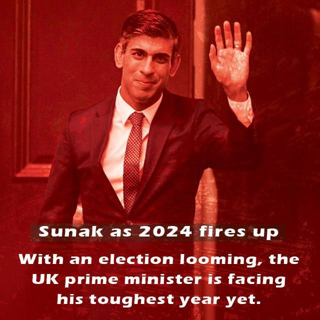 Sunak will catch fire in 2024

As we get closer to the elections; Rishi Sunak is facing his toughest year yet
 #ToriesOut551