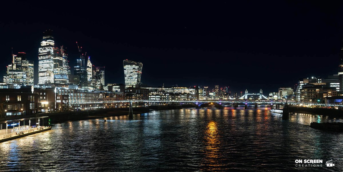 OnScreenGSY's tweet photo. 🎬 What a start to 2024 - we literally haven't stopped!

Something different today though, as @OllyTracey has been in London capturing content for a client &amp; managed to snap this great shot of the Thames river under a beautifully star lit sky whilst en route home 📷 https://t.co/U15iw9TvdF