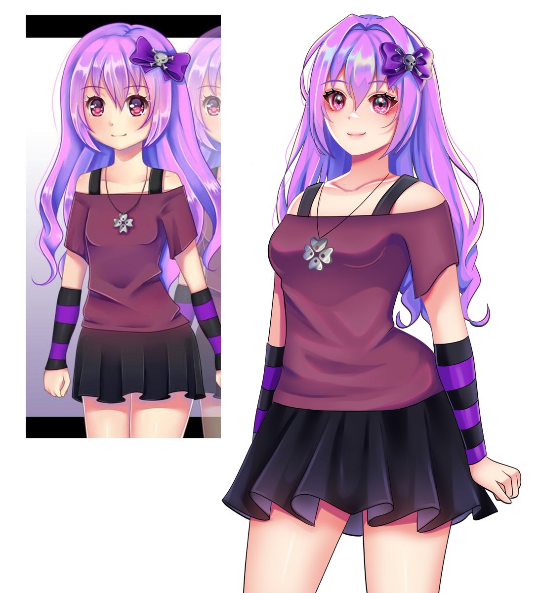 queenbeebeeVT's tweet photo. @Hyuchia hired me to redraw a very old character I made for her, and I'm very pleased with the result ahaha <3
I really love how the skirt looks now!!! > u < https://t.co/PxAJDlyFol