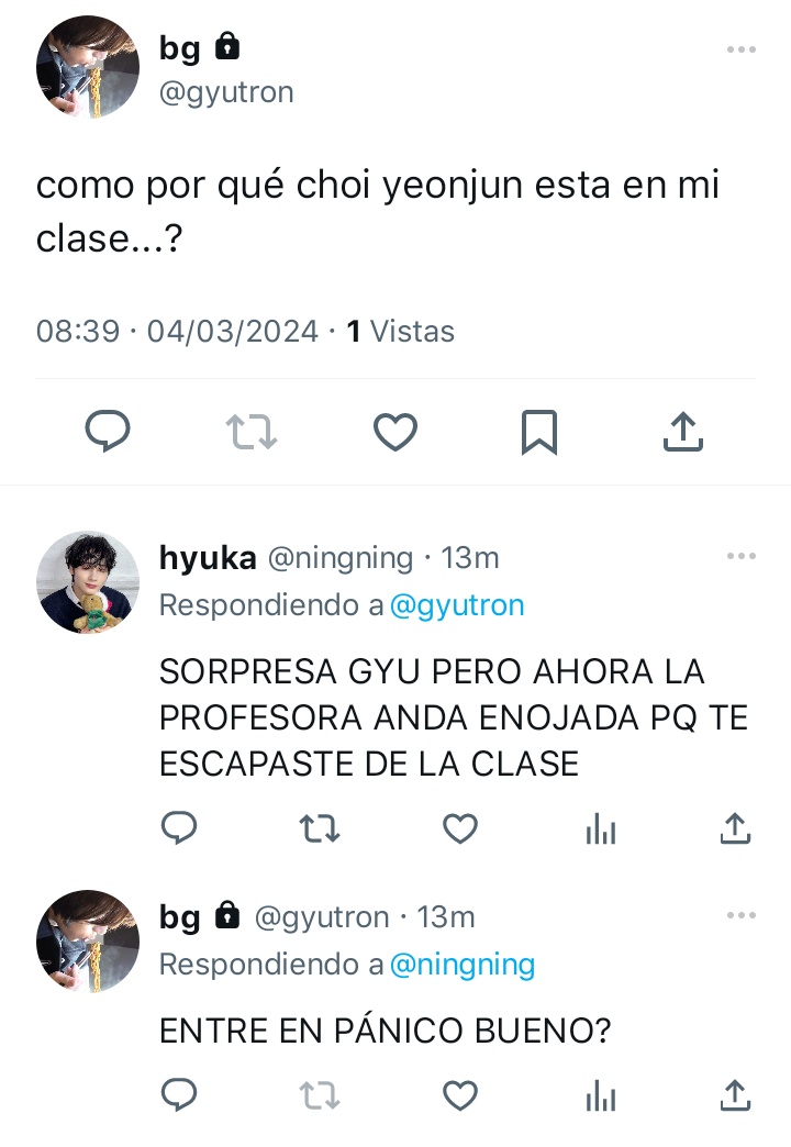 beomply's tweet photo. ಲ ͏ㅤ ׅㅤㅤau yeongyu 🦊🧸 ㅤㅤ𔓗

ᥥ⑅ᥥ : donde cbg está enamorado del influencer cyj, por lo cual le escribe diariamente... sin embargo este lo ignora olímpicamente
lo que ninguno de los dos sabrá es que les tocará la misma clase en su último año https://t.co/GCTlLi3gyu