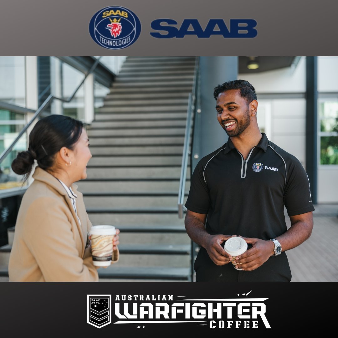 SAAB Australian makes the switch to <a href="/AustralianWarf1/">Australian Warfighter Coffee</a> 
Coffee for a Cause - not a profit.