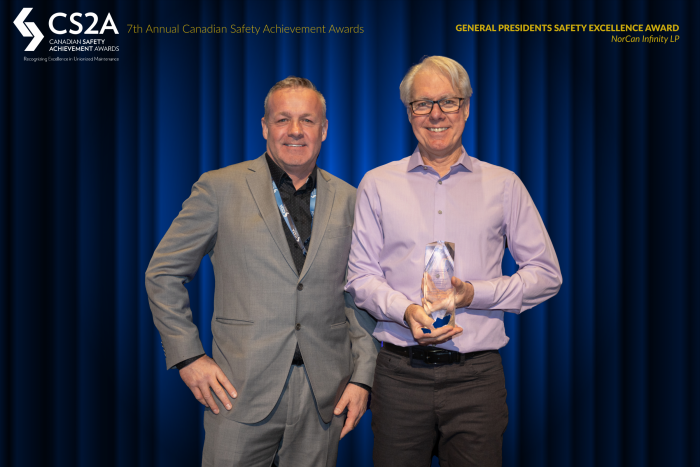 gpmccanada's tweet photo. Congrats to the 2023 Canadian Safety Achievement Award (#CS2A) Winners for the GENERAL PRESIDENTS' SAFETY EXCELLENCE AWARD (2022 Operational Year):

Quartile 4 – AlumaSafway, Inc.
Quartile 3 – NorCan Infinity LP
Quartile 2 – Park Derochie Inc.
Quartile 1 – Altex Industries Inc. https://t.co/DjT1FCDnKw