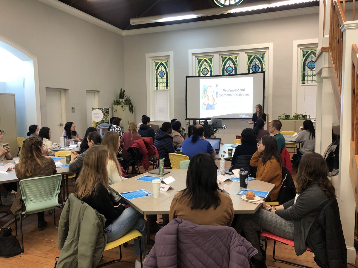 I got to start off 2024 by leading a full-day workshop on Professional Communications @UNC_GradSchool! #Speaker #CommunicationTips #PublicSpeaking #PresentationSkills