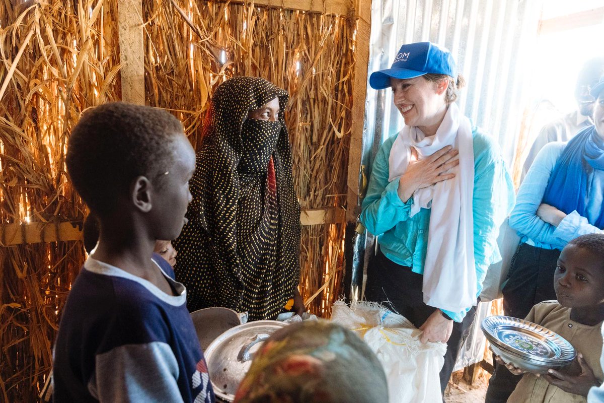 IOMchief's tweet photo. Months of conflict have caused unimaginable pain and loss to millions in #Sudan and in neighboring countries.

Listening to the stories of Chadian returnees today was an important reminder that the conflict must end so people can rebuild their lives.

We must all play our part. https://t.co/8CF6evuBkW