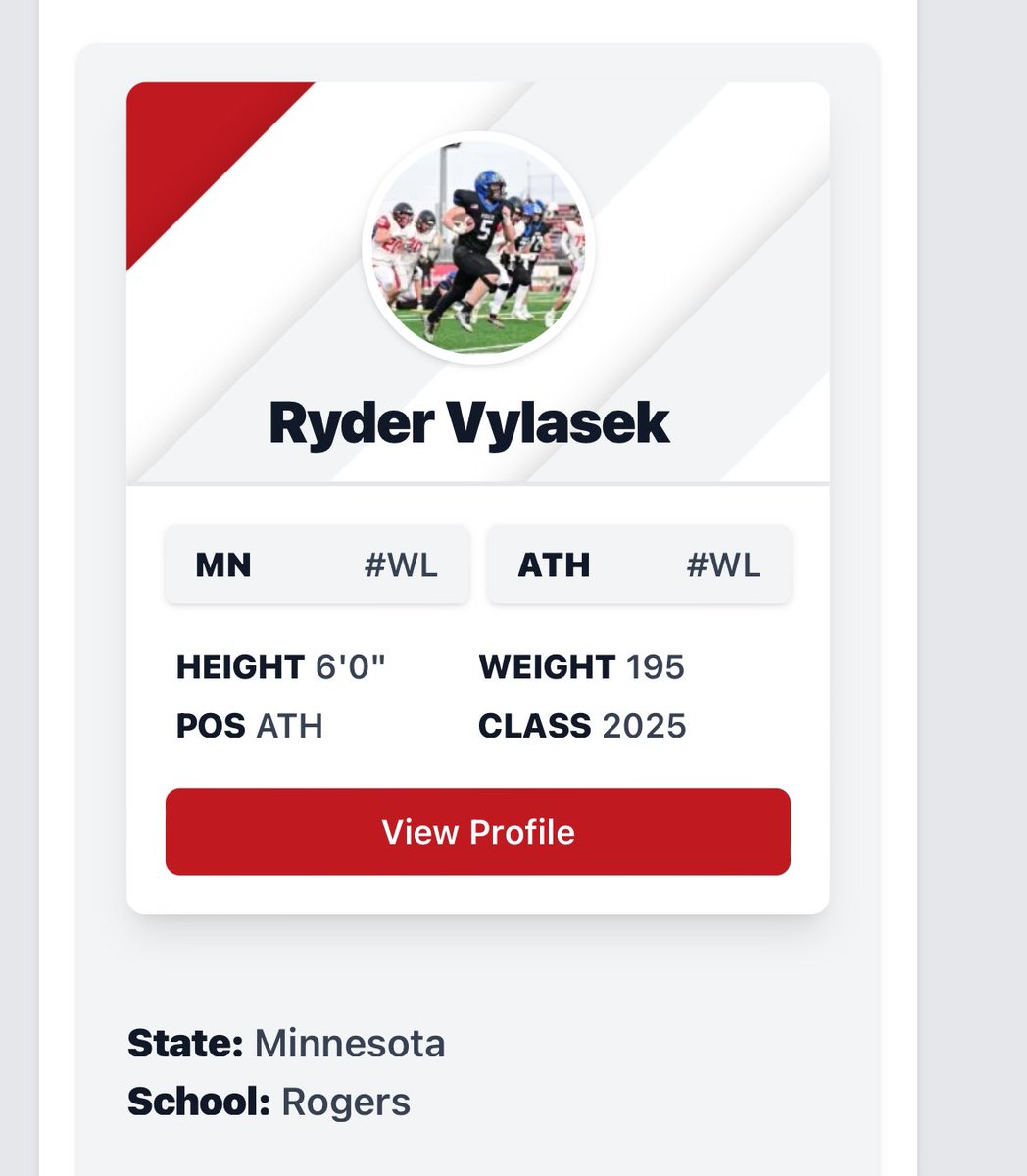 Ryder_Vylasek's tweet photo. Thanks you @ZackPatraw for the spectacular write up!! Can’t wait for next season‼️ @NWahlScouting @OJW_Scouting @PrepRedzoneMN @PrepRedzone @AllenTrieu @RogersRoyalsFB https://t.co/ETL3S4B3xb
