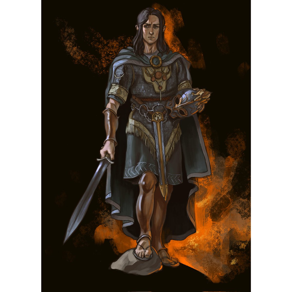 Turin Turambar for #dtis Instagram challenge by <a href="/EvenMAmundsen/">Even Mehl Amundsen @ Patreon</a>, 2021
#артшляхта #Tolkien #LOTR