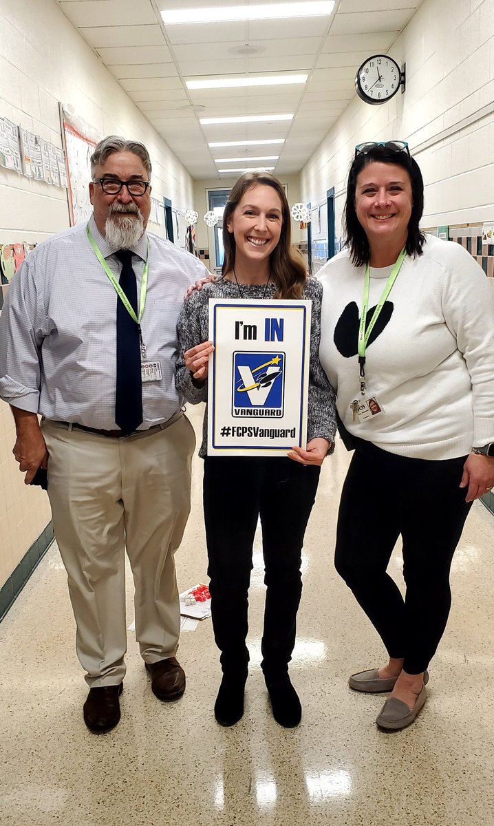 Loved surprising Ms. Graves today! Congratulations and Welcome to Vanguard! #FCPSVanguard
<a href="/FCPSamyroutzahn/">Amy Green Routzahn</a> <a href="/DCESBucks/">Deer Crossing Elem.</a>