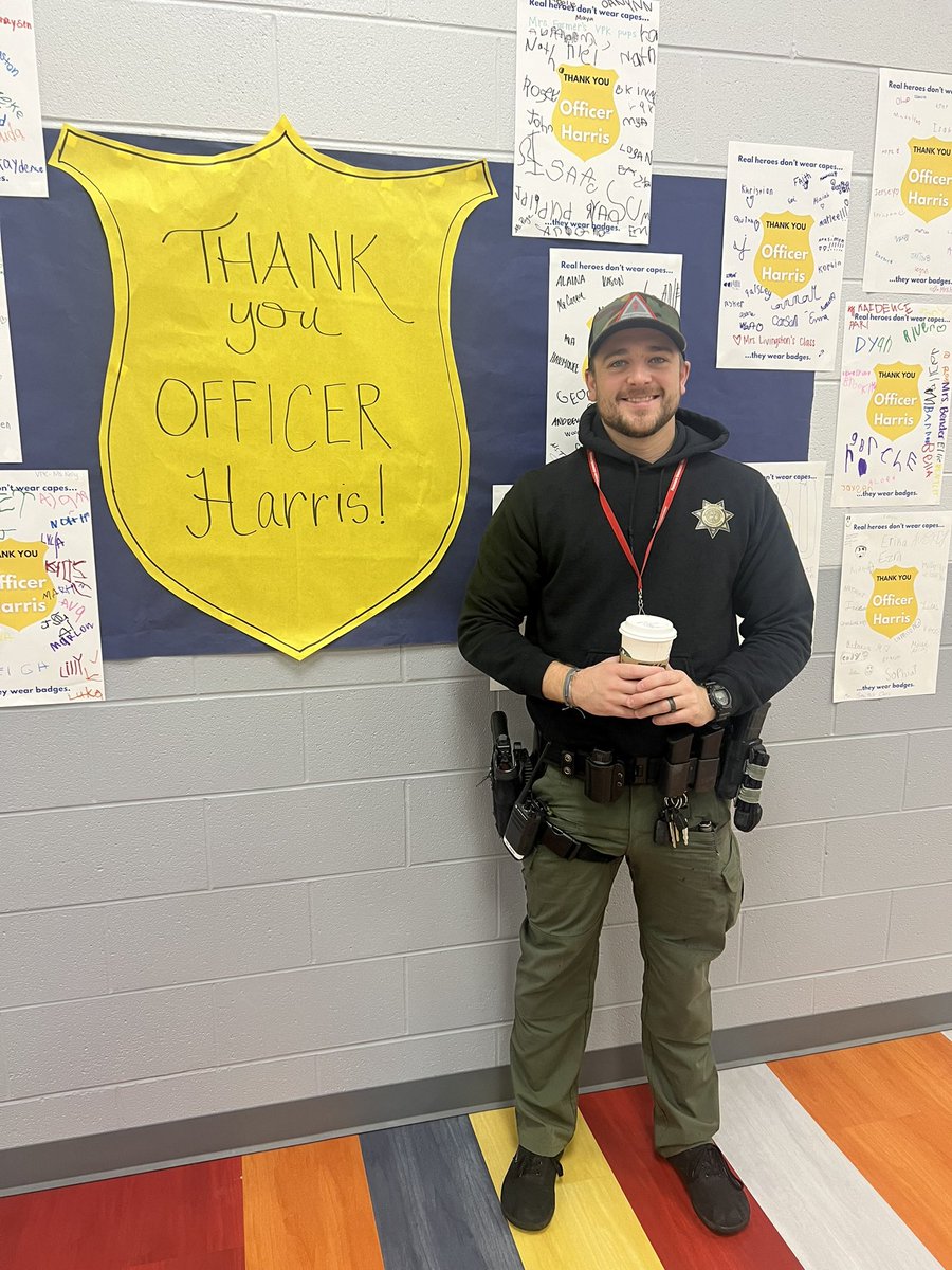 We are so very thankful for this guy! He is calm, cool and collected. He keeps us safe and we couldn’t be more grateful! <a href="/plainviewElem/">Plainview Elementary School</a> <a href="/DejaynesS/">Sheri DeJaynes</a> #excellenceIsInPlainview