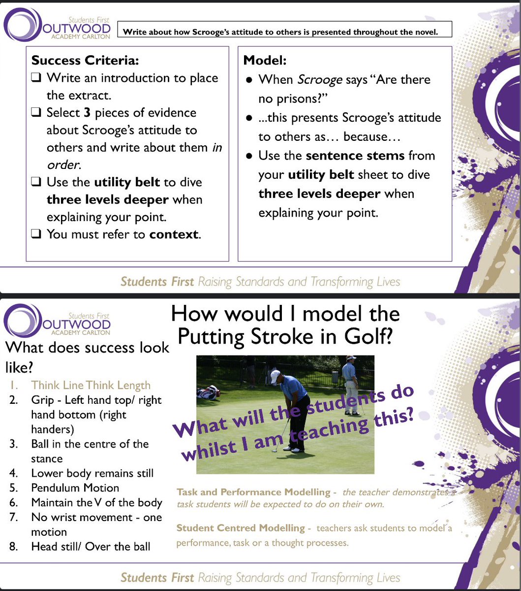 OACarlton's tweet image. Workshop 2: Live Modelling 

Why and How?

#TransformativeTeaching
#ImprovingNotProving
#T&amp;amp;L 

@mrsmellorpe and Mr Wilde, thank you for your expert collaboration on this. 

#GolfClubsWereAHugeHit 😉